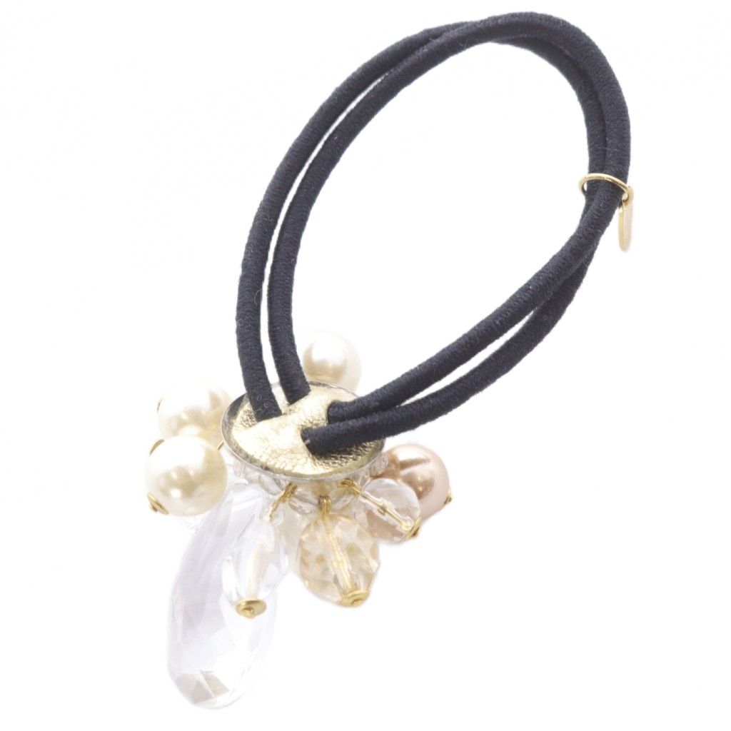 コンプレックスビズ Complex BIZ ビジュー ヘアゴム 黒 ブラック 白