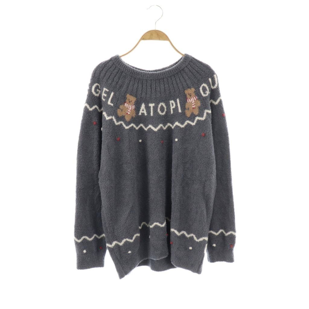 ジェラートピケ gelato pique 24 AW HOLIDAY ノルディック プルオーバー ロングパンツ ルームウェア ナイトウェア F ネイビー DF OS