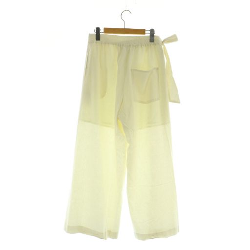 スローブ イエナ SLOBE IENA 25SS リネン混リボンパンツ ワイド 38