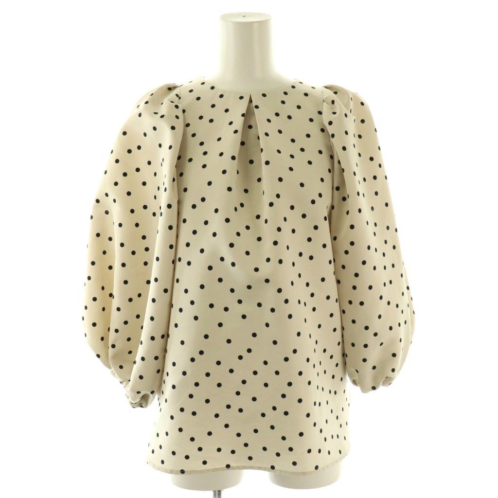 2024/ツルバイマリコオイカワ/トップス/ブラウス/パフスリーブ/ドット TSURU by Mariko Oikawa（ツルバイマリコオイカワ）の「【Tsuru by