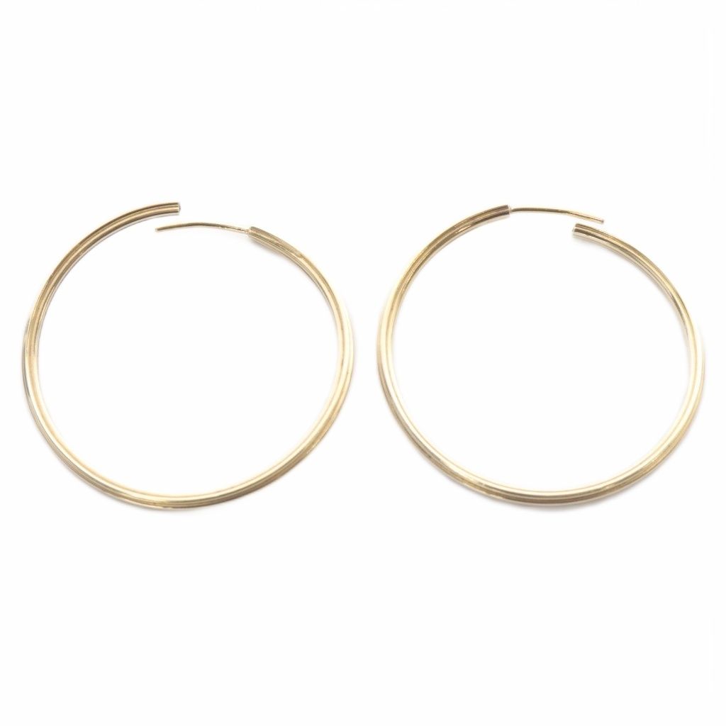 マリアブラック MARIA BLACK SV 925 フープピアス ゴールド色