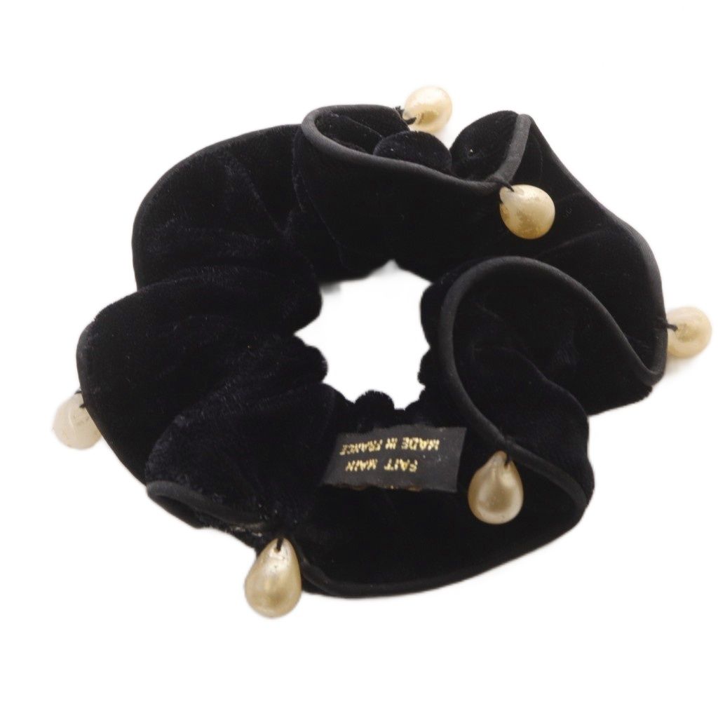 アレクサンドルドゥパリ Alexandre De Paris ベロアパール シュシュ 黒