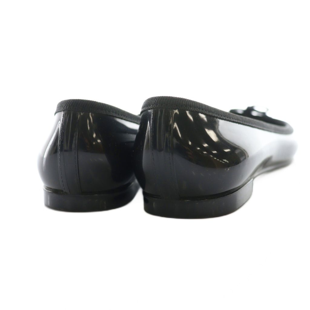 レペット Repetto バレエシューズ エナメル 38 黒 ブラック /SS □OS