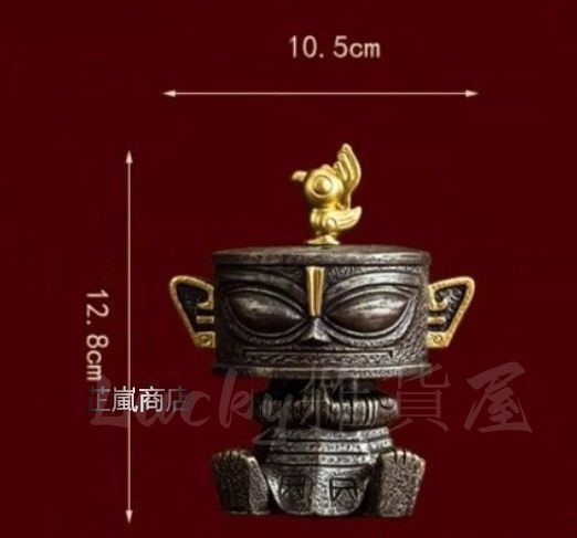 新品・未使用】香炉 三星堆 銅人 置物 鑑賞 セラミック製 工芸品 美術