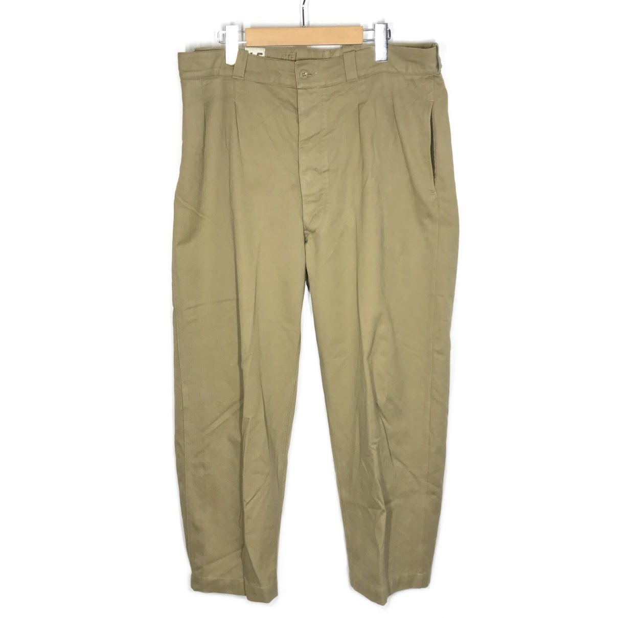 衣料 ミリタリーイリョウ パンツ M 52 チノトラウザー ベージュ サイズ 45 107