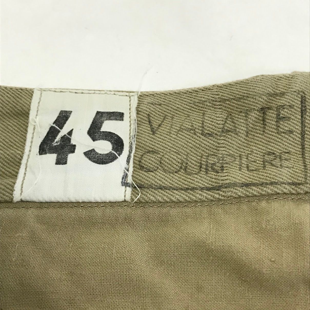 衣料 ミリタリーイリョウ パンツ M 52 チノトラウザー ベージュ サイズ 45 107 吸湿性 パーティー向け