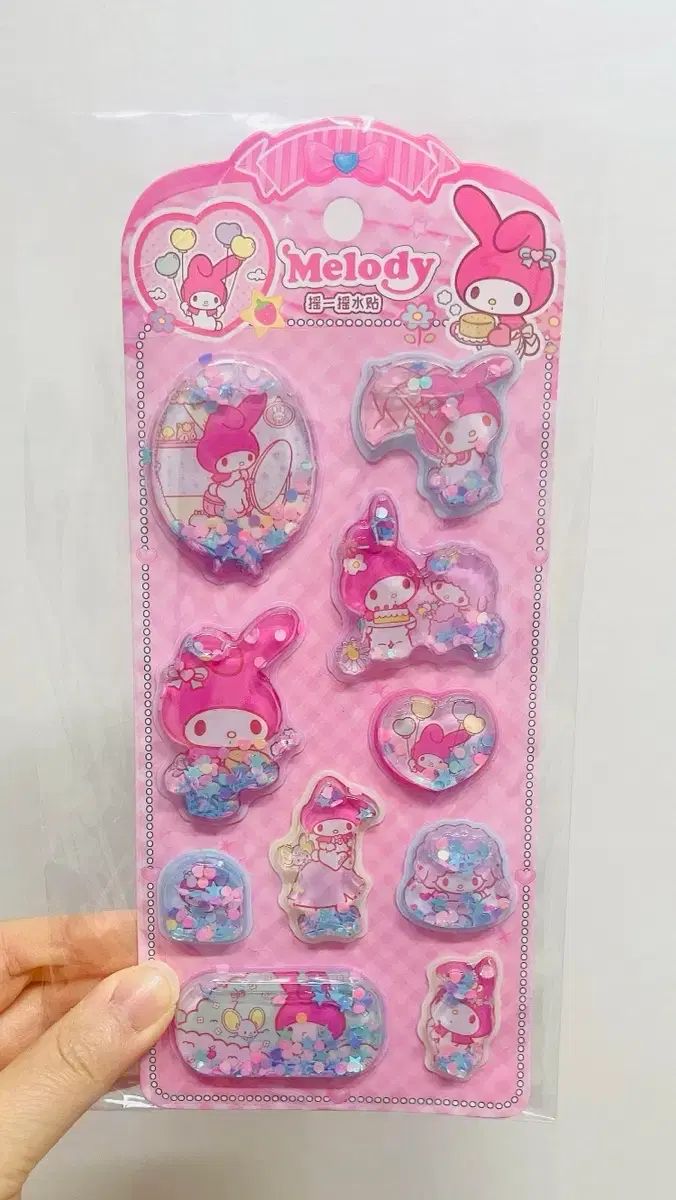 マイメロディ ウォーター 흔들이 ステッカー