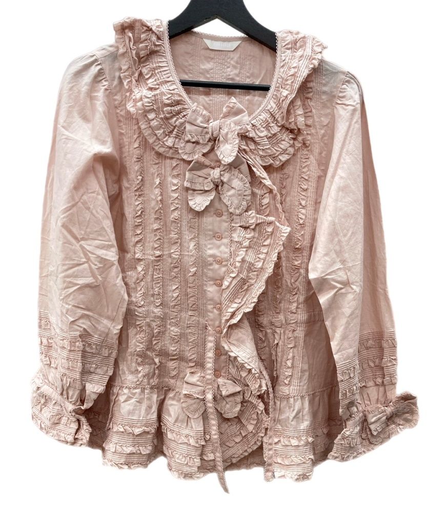 ピンクハウス PINK HOUSE 2023年 フリルいっぱい ローンオーバー