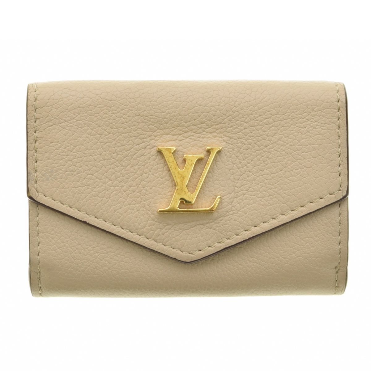 M 69340 ポルトフォイユ ロックミニ レザー 3つ折り コンパクト ウォレット財布