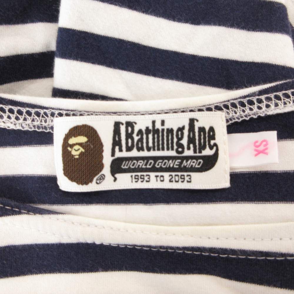 アベイシングエイプ A BATHING APE ワンピース カットソー XS 7分袖