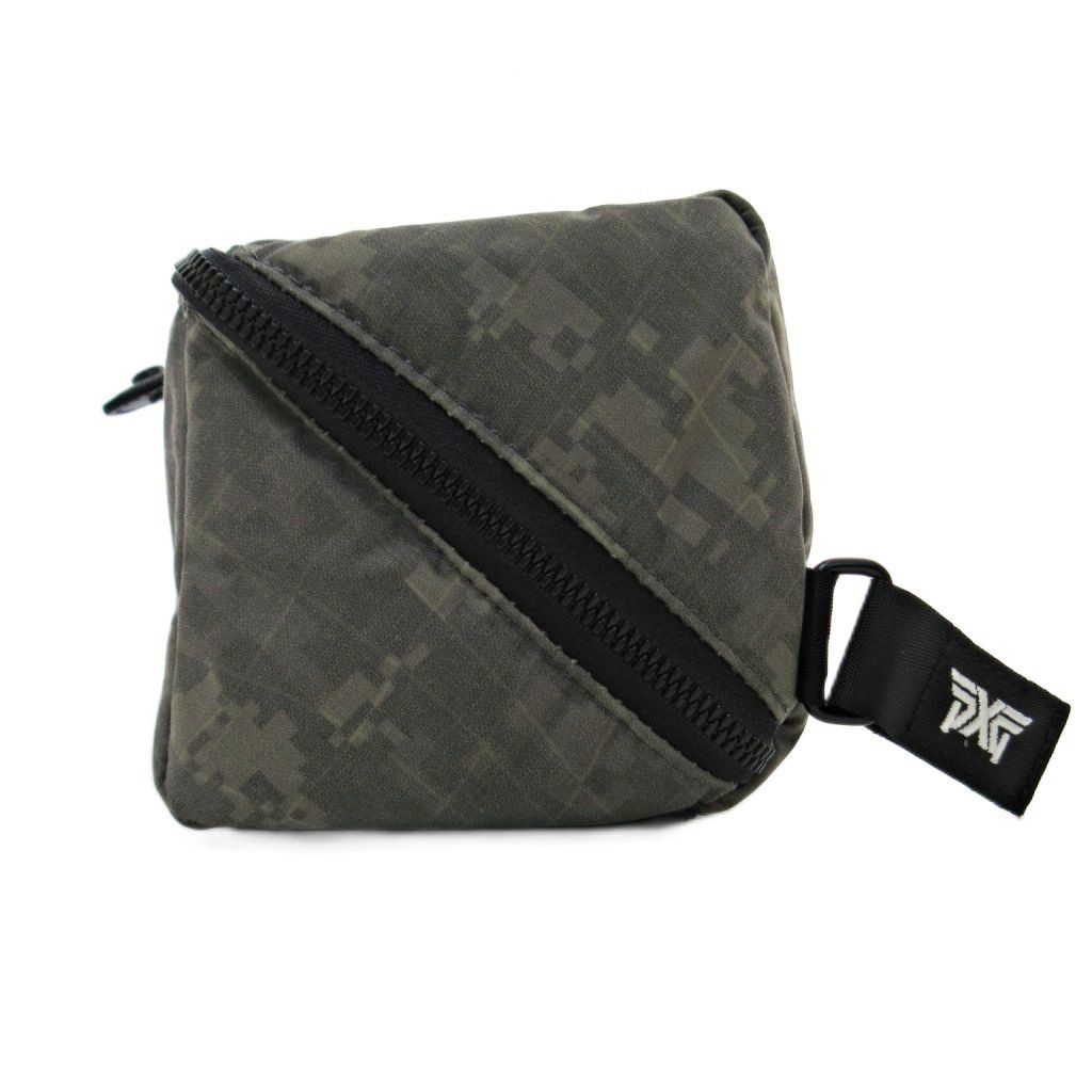 PXG ピーエックスジー 美品 ポーチ ゴルフ 用品 ダブルジップ デジカモ