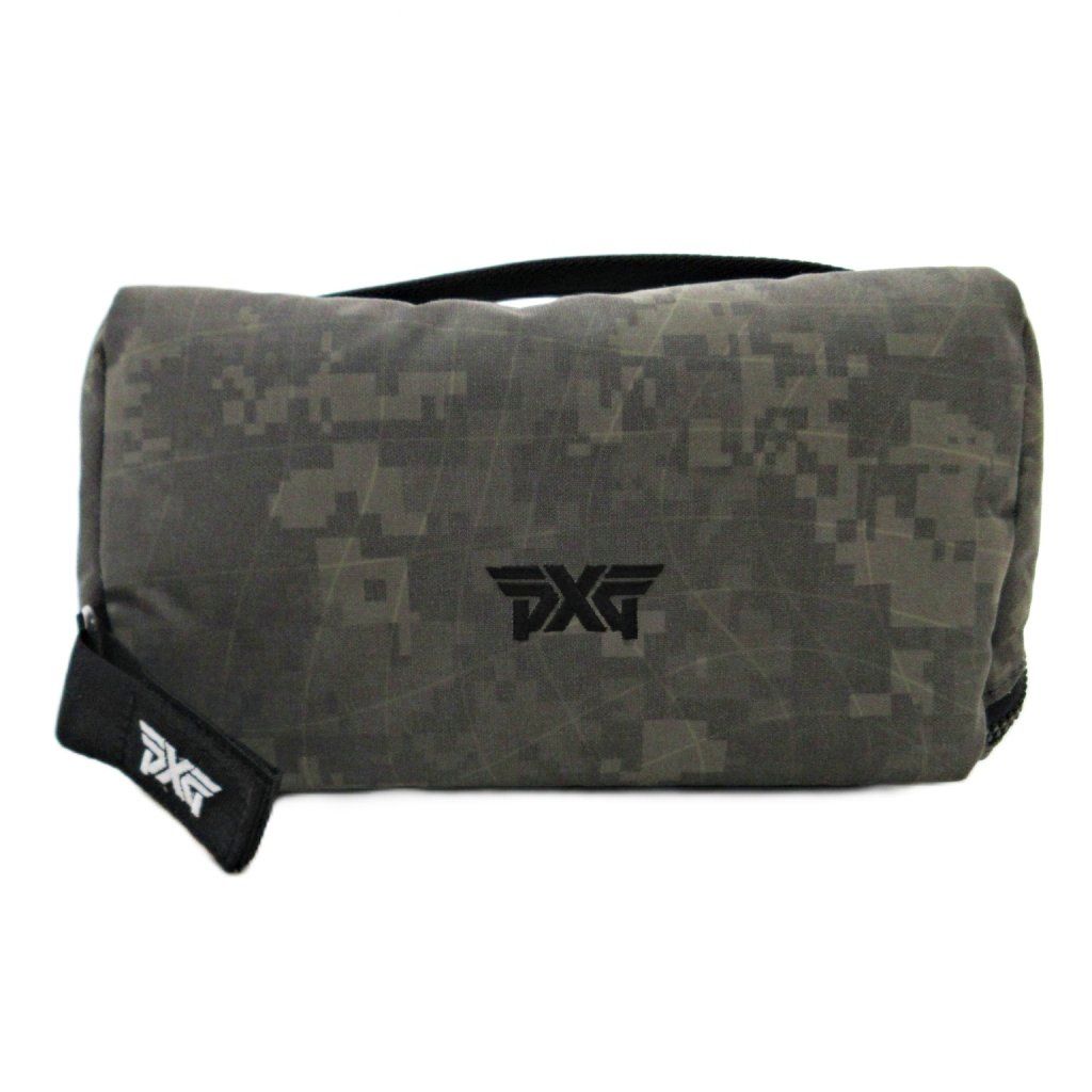 PXG ピーエックスジー 美品 ポーチ ゴルフ 用品 ダブルジップ デジカモ