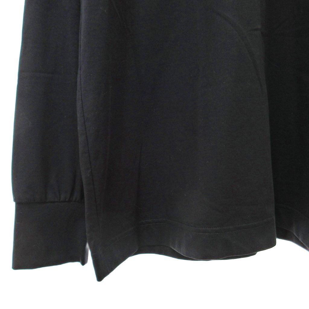 HERG1 エルグワン 美品 モックネック ロゴ刺繍 Tシャツ カットソー