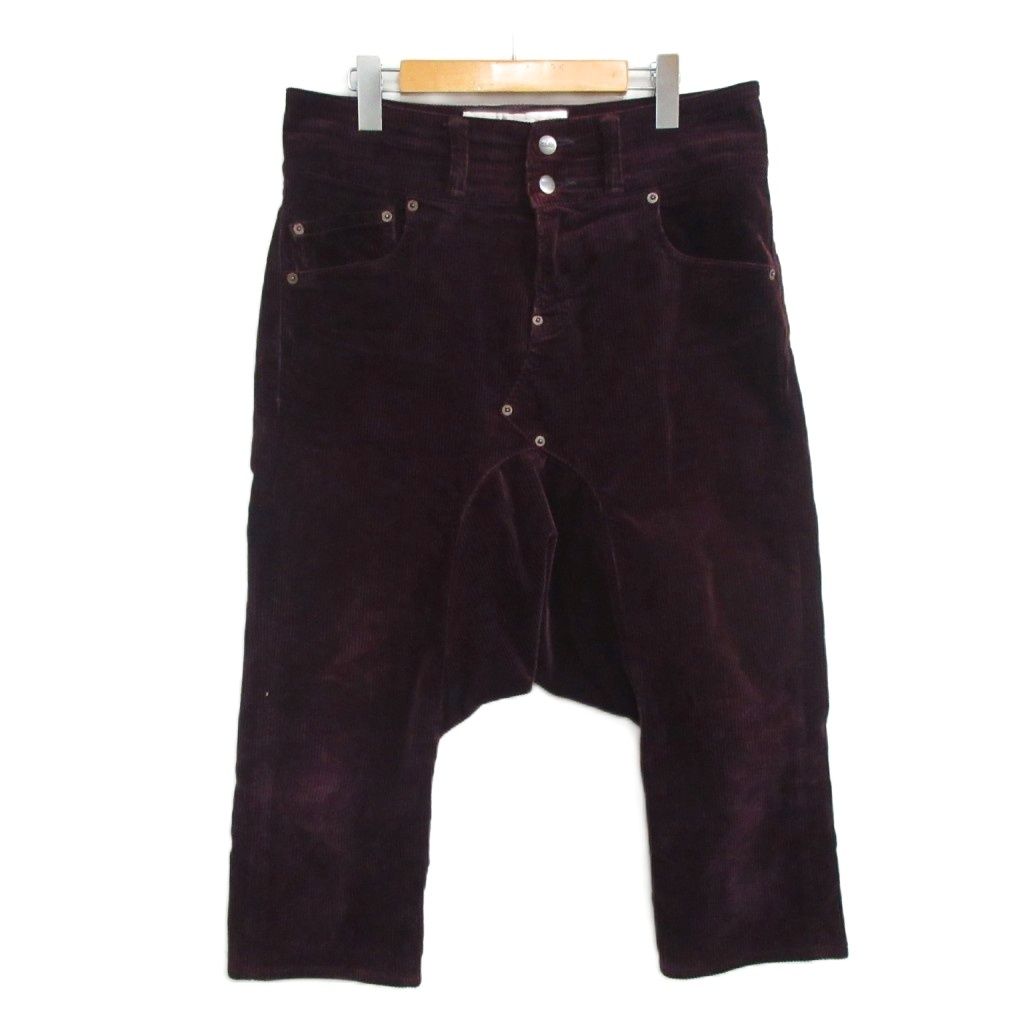 GANRYU ガンリュウ 13AW コーデュロイサルエルパンツ パープル S ガンリュウ GANRYU コムデギャルソン 13AW サルエルコーデュロイパンツ
