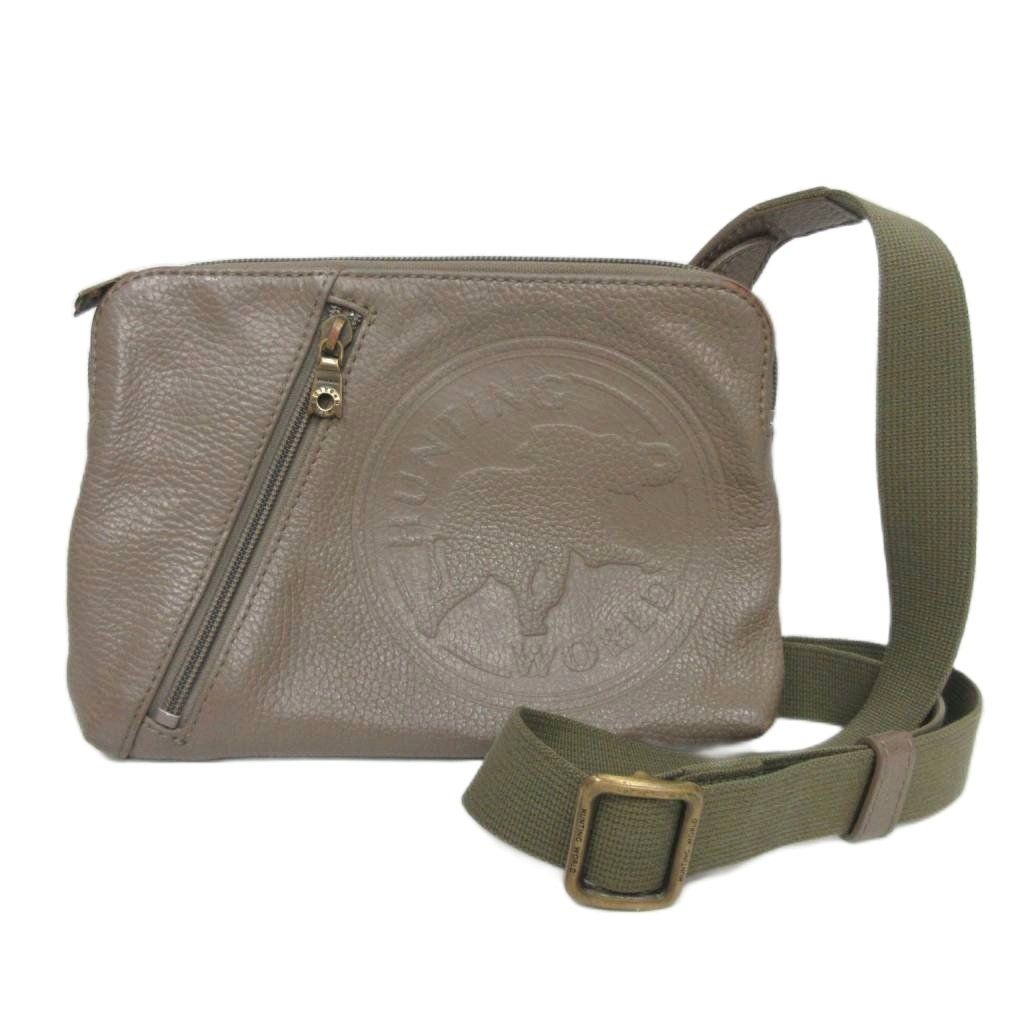 ハンティングワールド HUNTING WORLD レザー ショルダーバッグ クロス