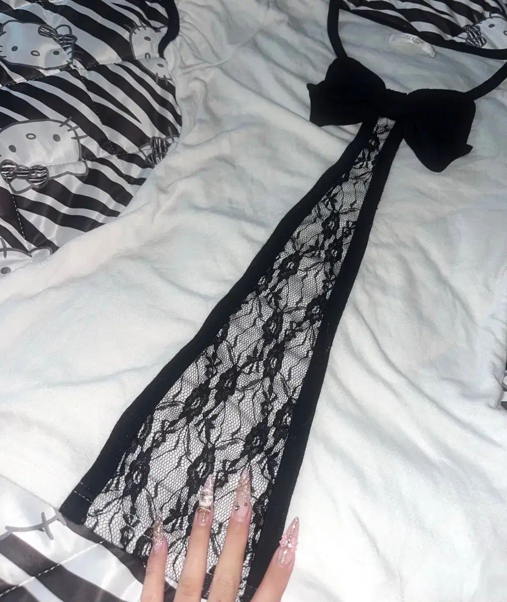 ピンタック リー リボン レースメッシュ ギャルトップス パフスリーブ 日傘型 半袖 必須アイテム 日本 ヴィンテージ