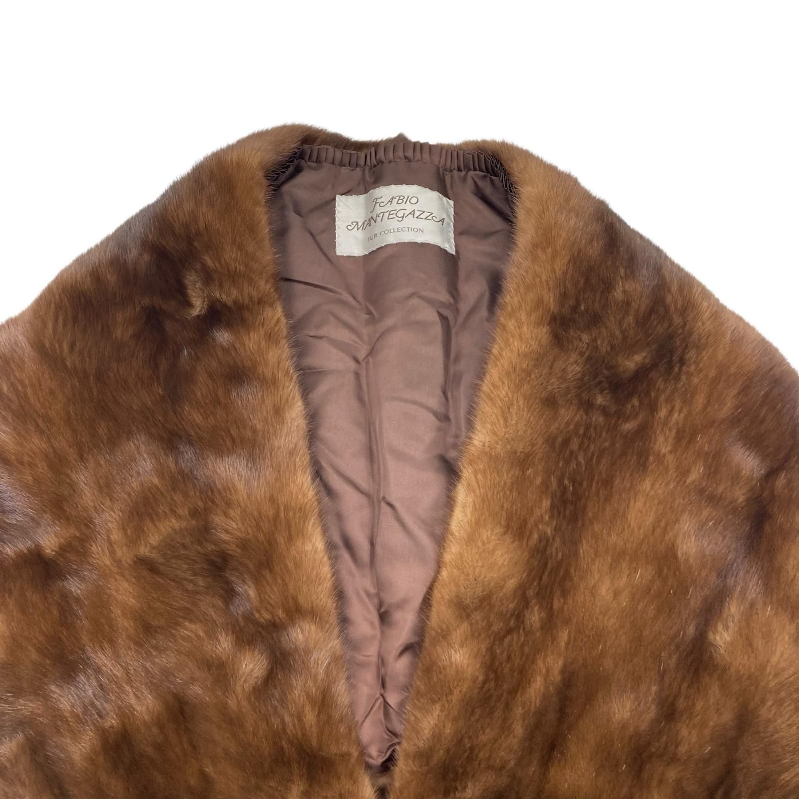 サガミンクショール　デミバフミンク　ブラウン SAGA MINK サガミンク ブラウン デミバフミンク M ストール ショール