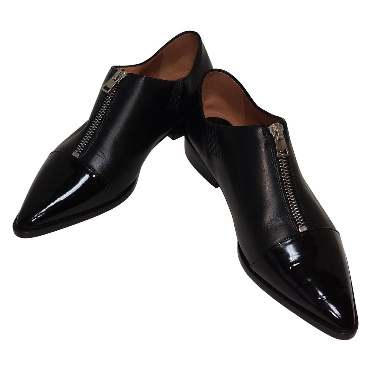 MARNI マルニ シューズ 36 レディース - 黒 フロントジップ レザー