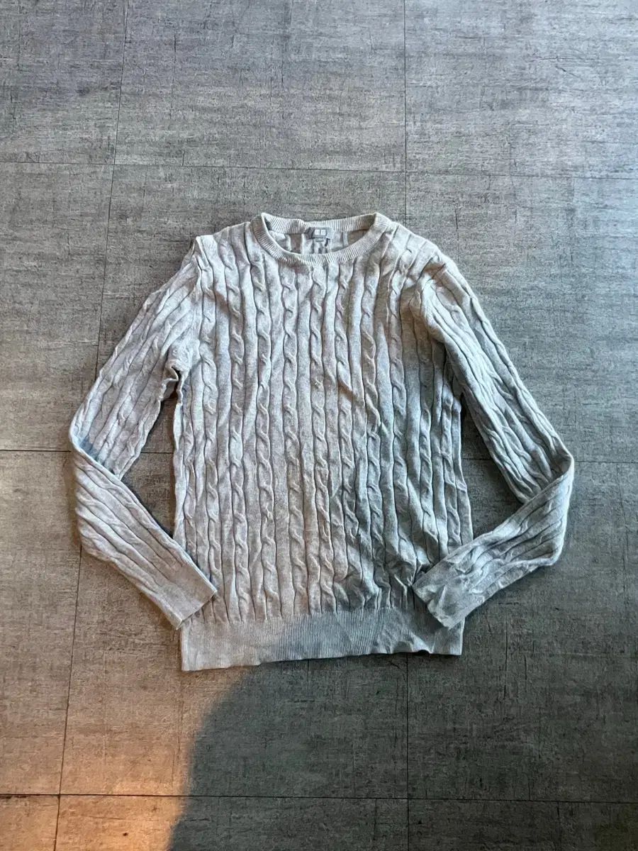 UNIQLO ユニクロ オールドスクール アメカジ ケーブル編み ニットセーター
