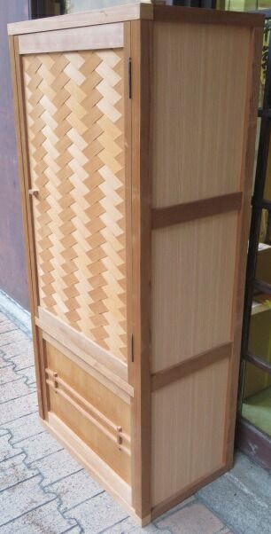 十二月 特売品 国産杉 網代戸 道具箱 置水屋 税込 み