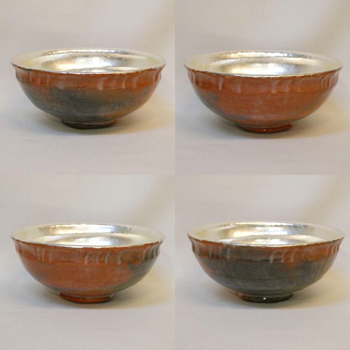 年末特売品】平安 川嵜和楽作 嶋台茶碗 超美品 蓬莱茶碗 金銀一双