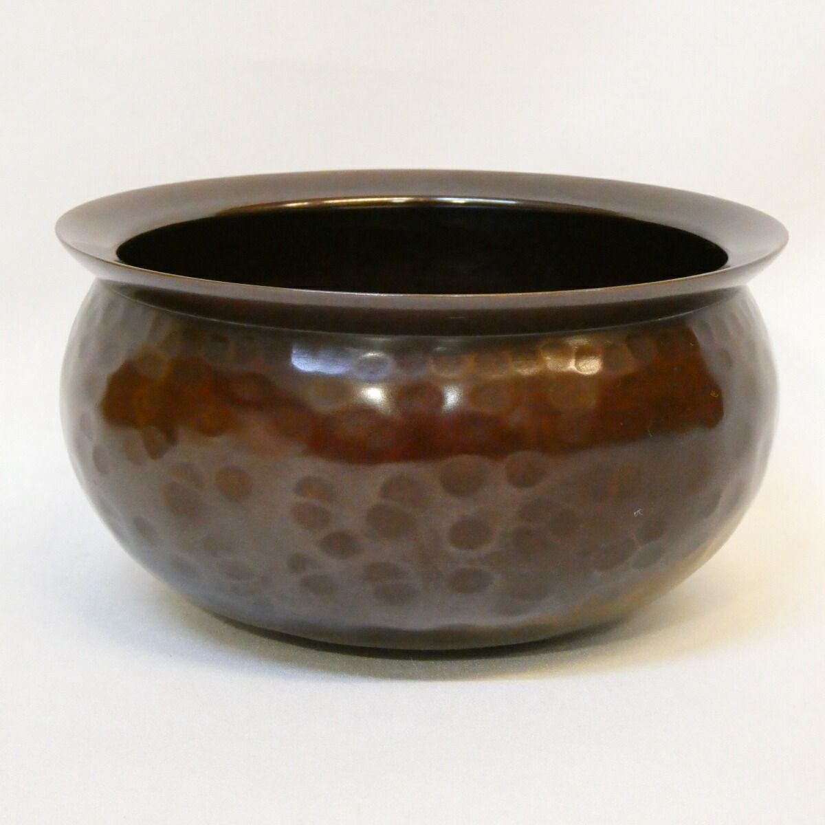 千家十職錺師】十代 中川浄益作 不審庵伝来写 エフゴ建水 唐銅 餌畚