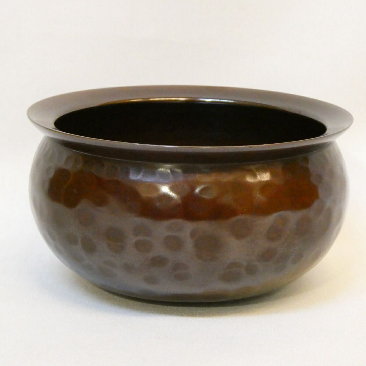 千家十職錺師】十代 中川浄益作 不審庵伝来写 エフゴ建水 唐銅 餌畚