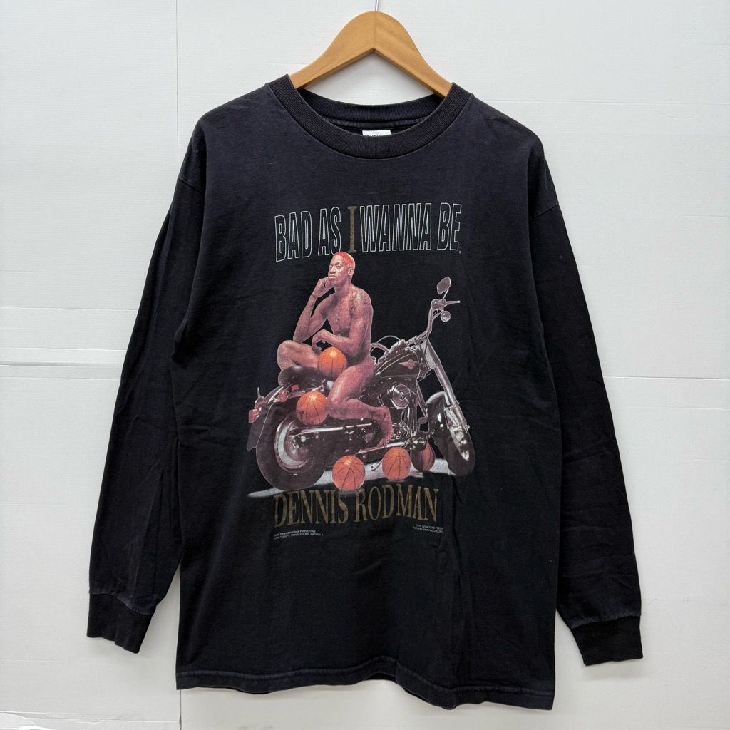トップス vintage 90s dennis rodman T-shirt 中古・古着通販】Murina (ムリナ) 90s Dennis Rodman T shirt グレー