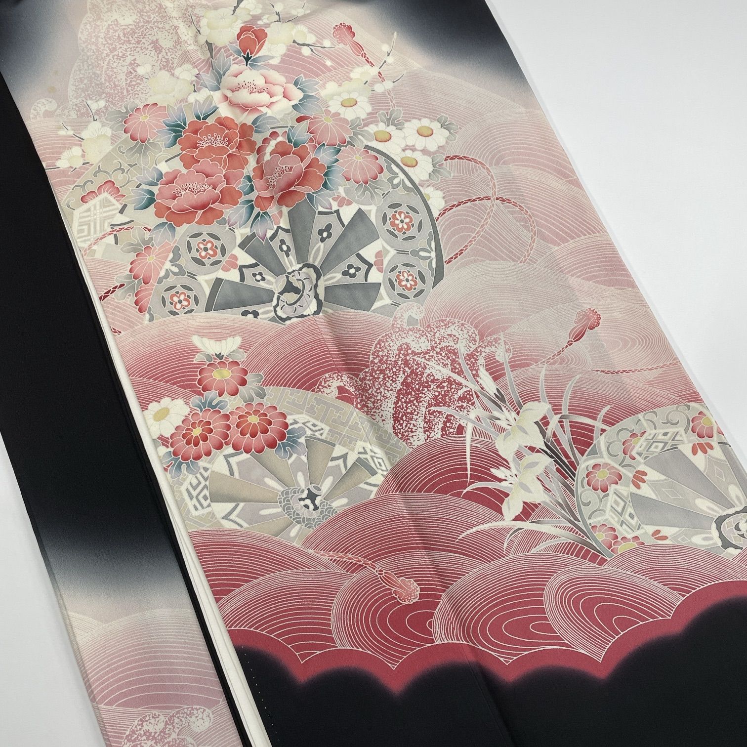 黒留袖 4枚 正絹 着物まとめ売り 同梱購入歓迎 リメイク用 着付け練習