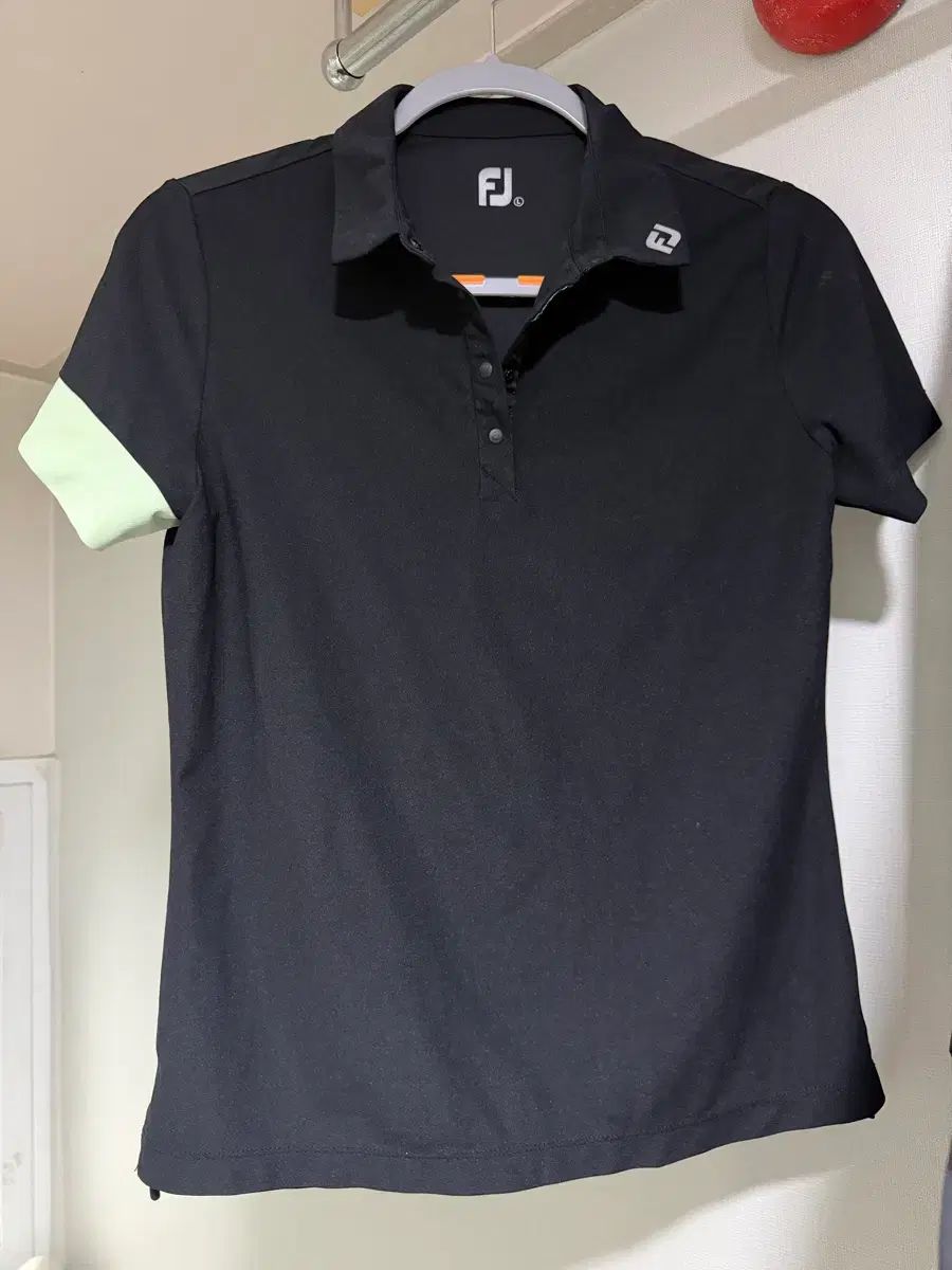 FootJoy フットジョイ FJ ブラック 半袖 ゴルフ Tシャツ レディース L