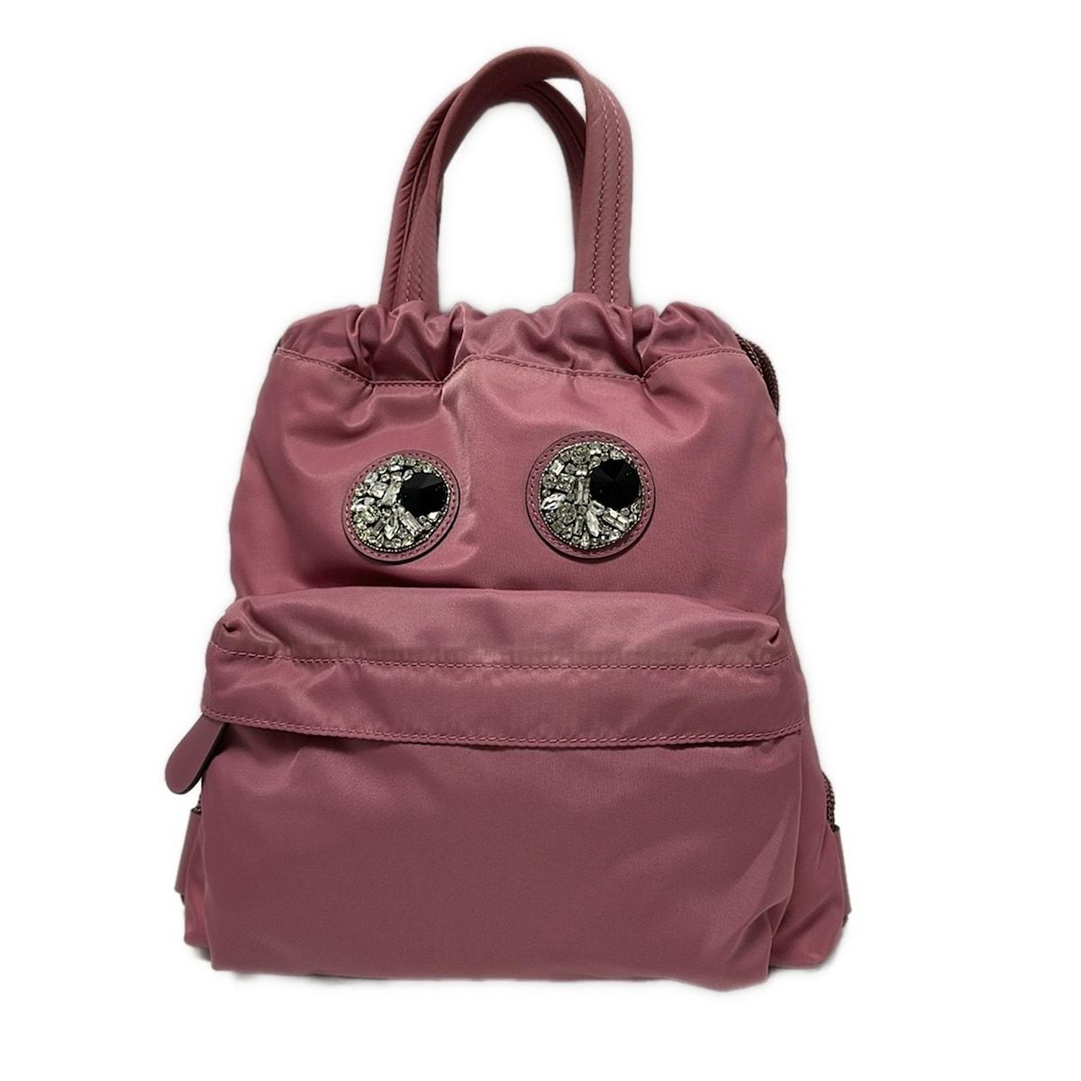 ANNA HINDMARCH ピンク クリスタルアイズ　アニヤハインドマーチ Anya Hindmarch(アニヤハインドマーチ) リュックサック クリスタル