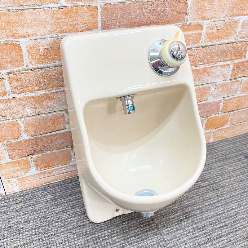 品 TOTO 陶器製 壁付け 埋込手洗器 L 593 SC 4 ハーベストベージュ 排水管付 手洗いボール 19