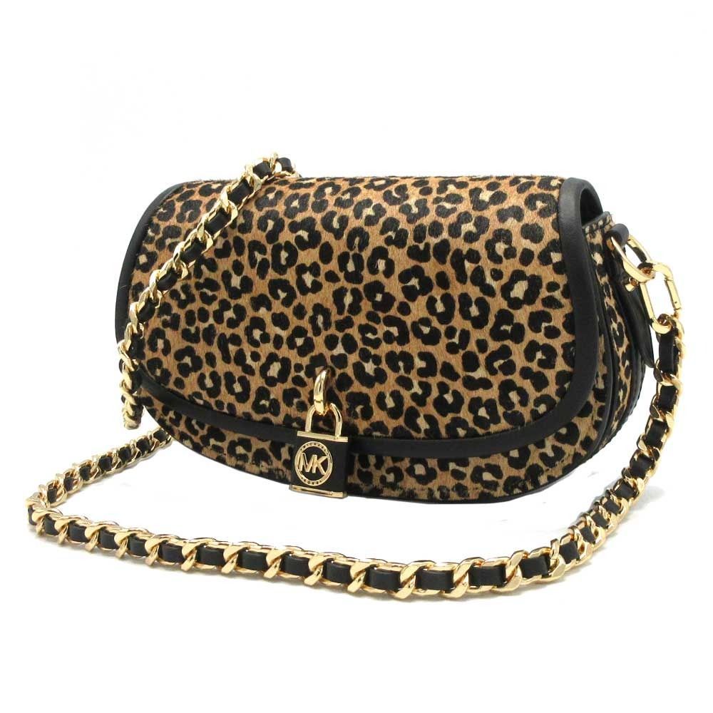 マイケルコース バッグ ショルダーバッグ MICHAEL KORS ミラ ヘアカーフ レオパード柄 スモール チェーン スリング メッセンジャー  斜め掛け 肩掛け 2WAY 30F3GIMM1H BLACK MULTI (ブラック×マルチカラー) ブティック レディース 新品】マイケルコース 30F3GIMM1H BLACK MULTI バッグ ショルダー