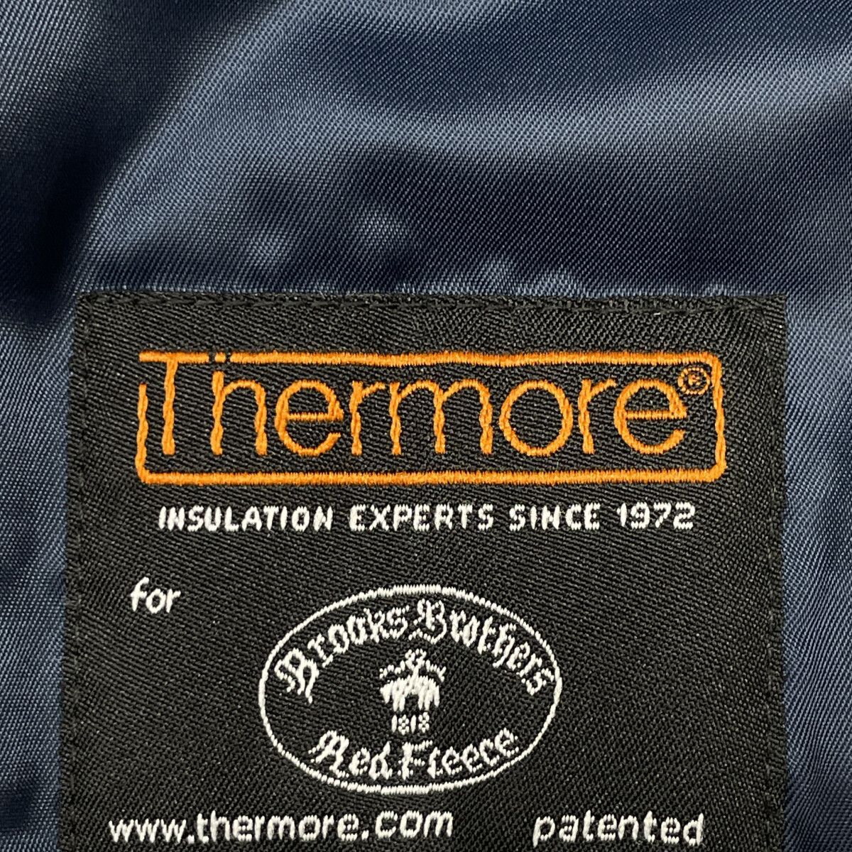 Brooks Brothers ブルックスブラザーズ ﾈｲﾋﾞｰ Thermore ﾀｰﾀﾝﾁｪｯｸ MA-1
