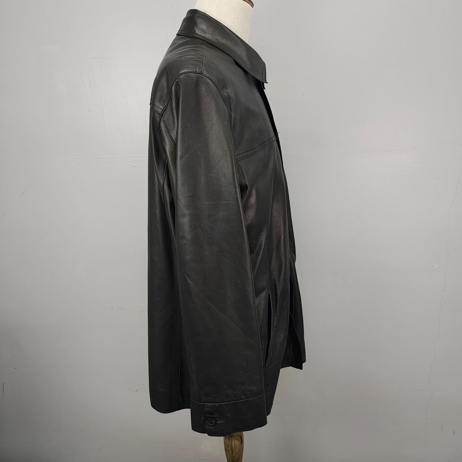 ウィンドアーマー　牛革ライダージャケット WindArmor ウィンドアーマー 牛革 レザージャケット ブラック L