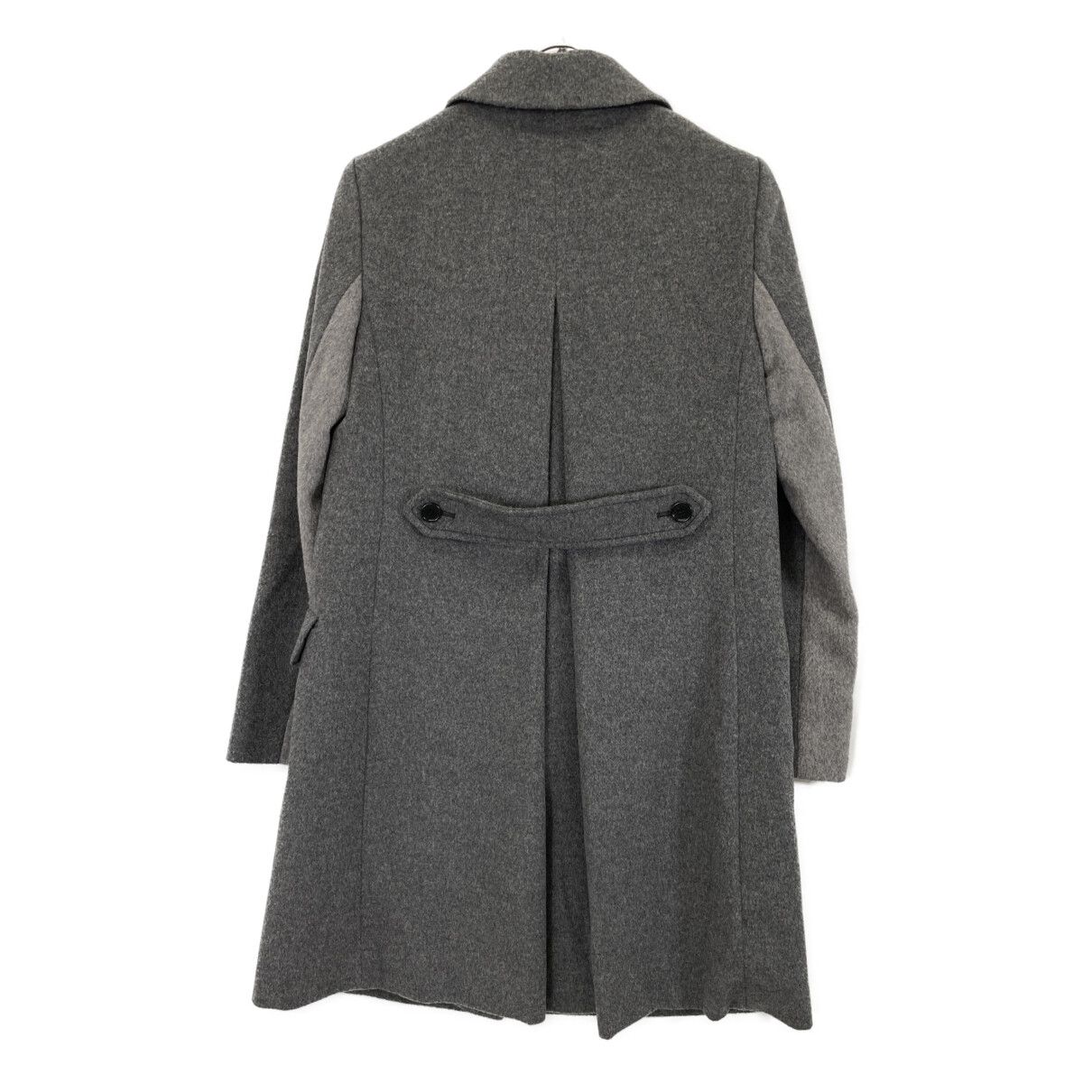 PaulSmith ポールスミス ﾁｬｺｰﾙ×ｸﾞﾚｰ ｳｰﾙ100 ｽﾃﾝｶﾗｰｺｰﾄ 38 - メルカリ