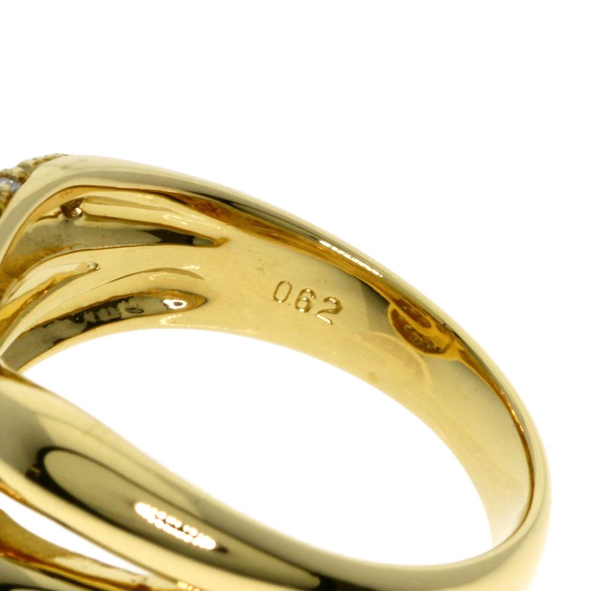 CELINE セリーヌ ダイヤモンド リング・指輪 K18YG レディース [中古