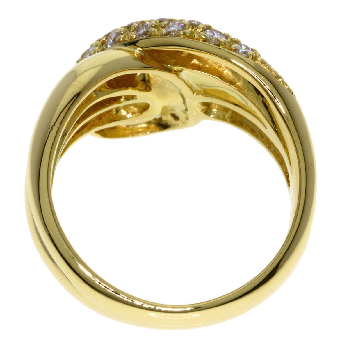 CELINE セリーヌ ダイヤモンド リング・指輪 K18YG レディース [中古