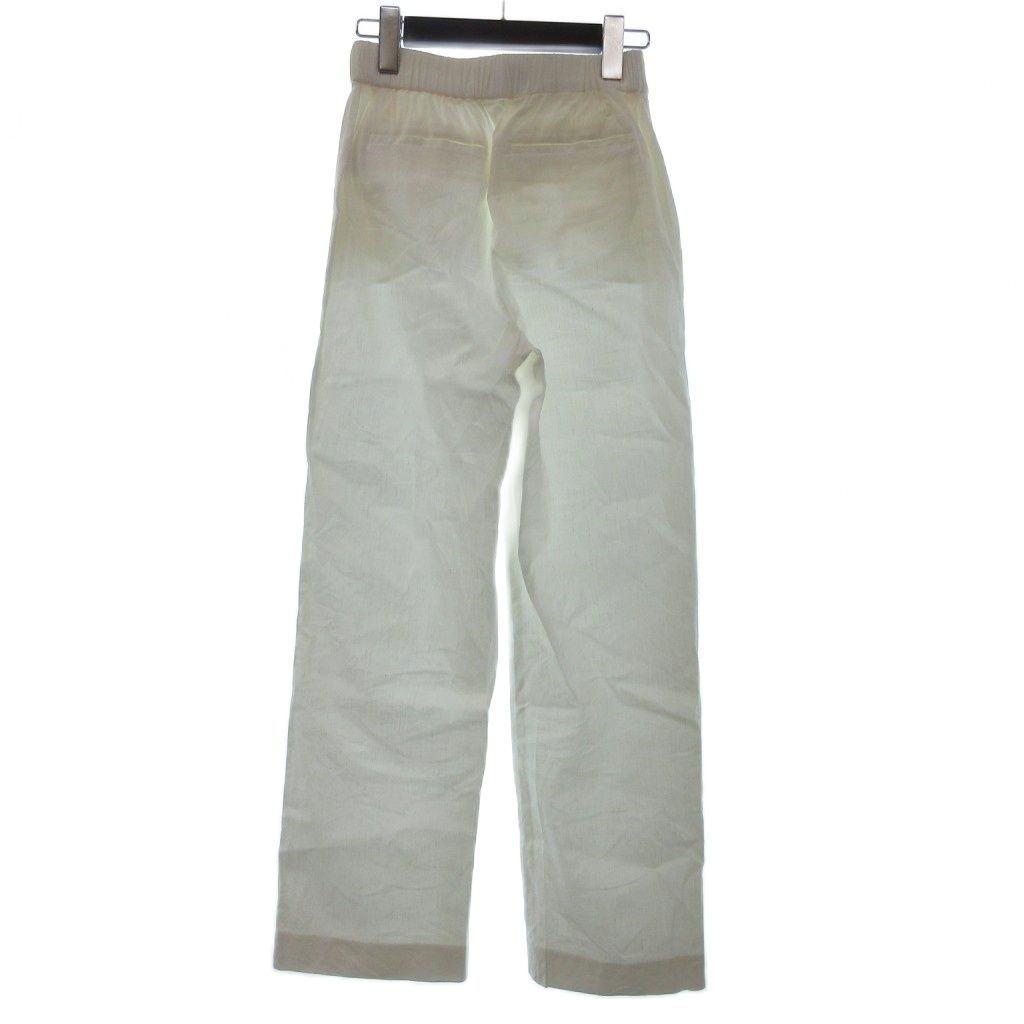 セオリーリュクス theory luxe パンツ セミワイド 麻 リネン イージー