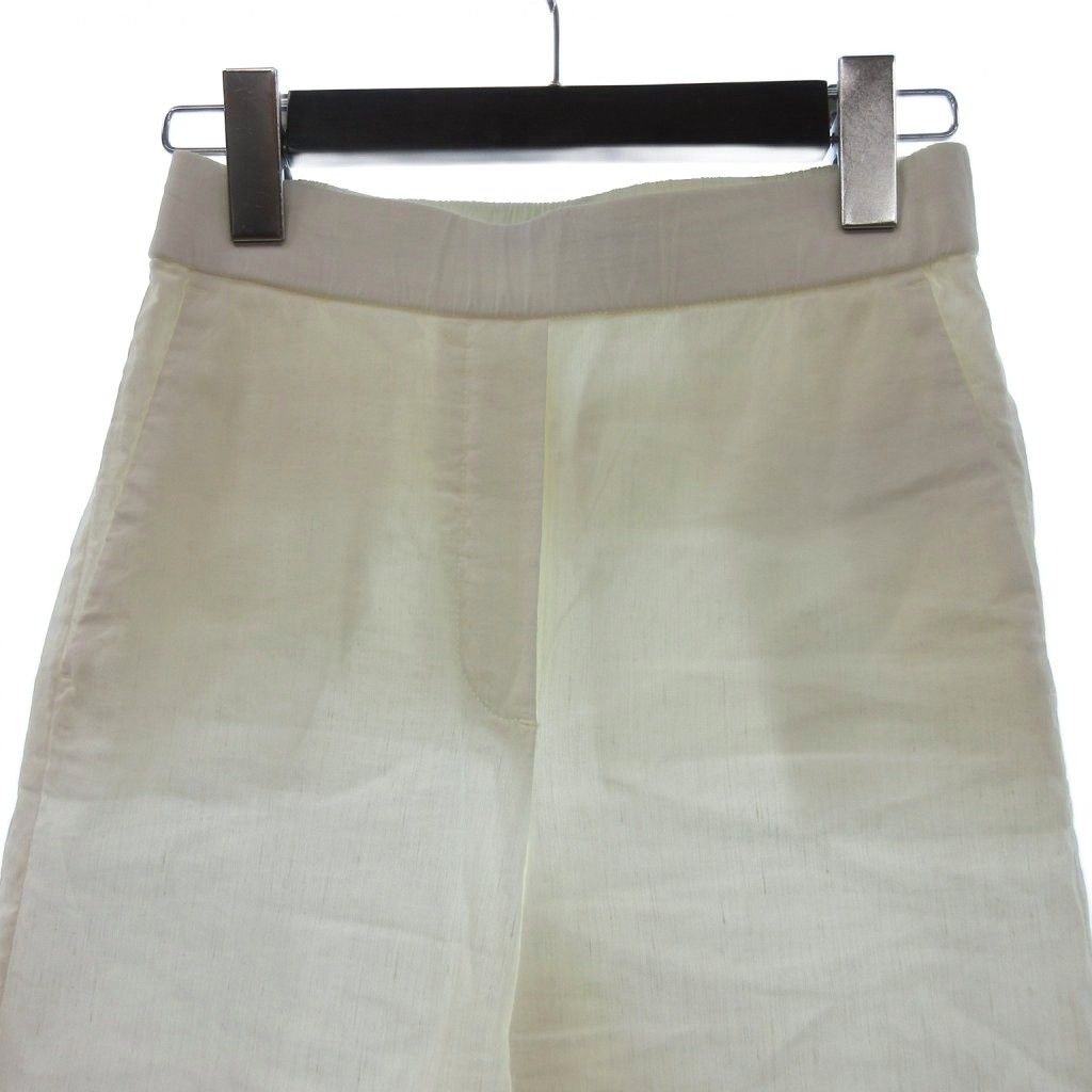 セオリーリュクス theory luxe パンツ セミワイド 麻 リネン イージー