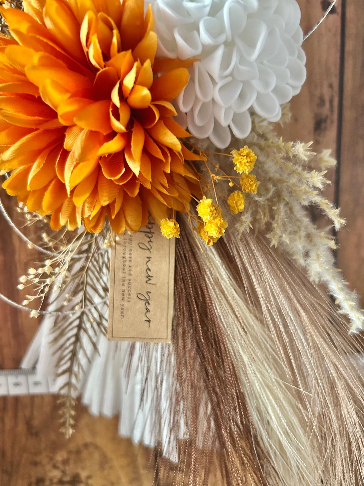 7-263 しめ縄リース しめ縄飾り お正月リース お正月飾り 門扉