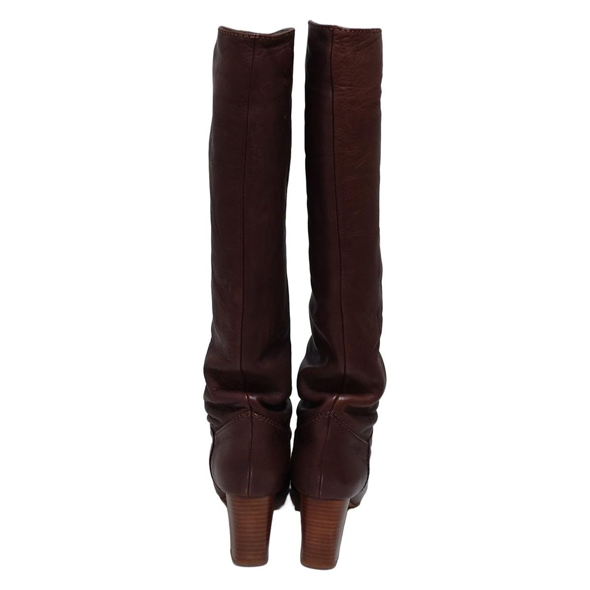 Chloé ブラウンレザー ロングブーツ 37（大幅値下げ可能） Chloeクロエ レザー ロングブーツ37サイズ(23.5〜24センチ) - メルカリ