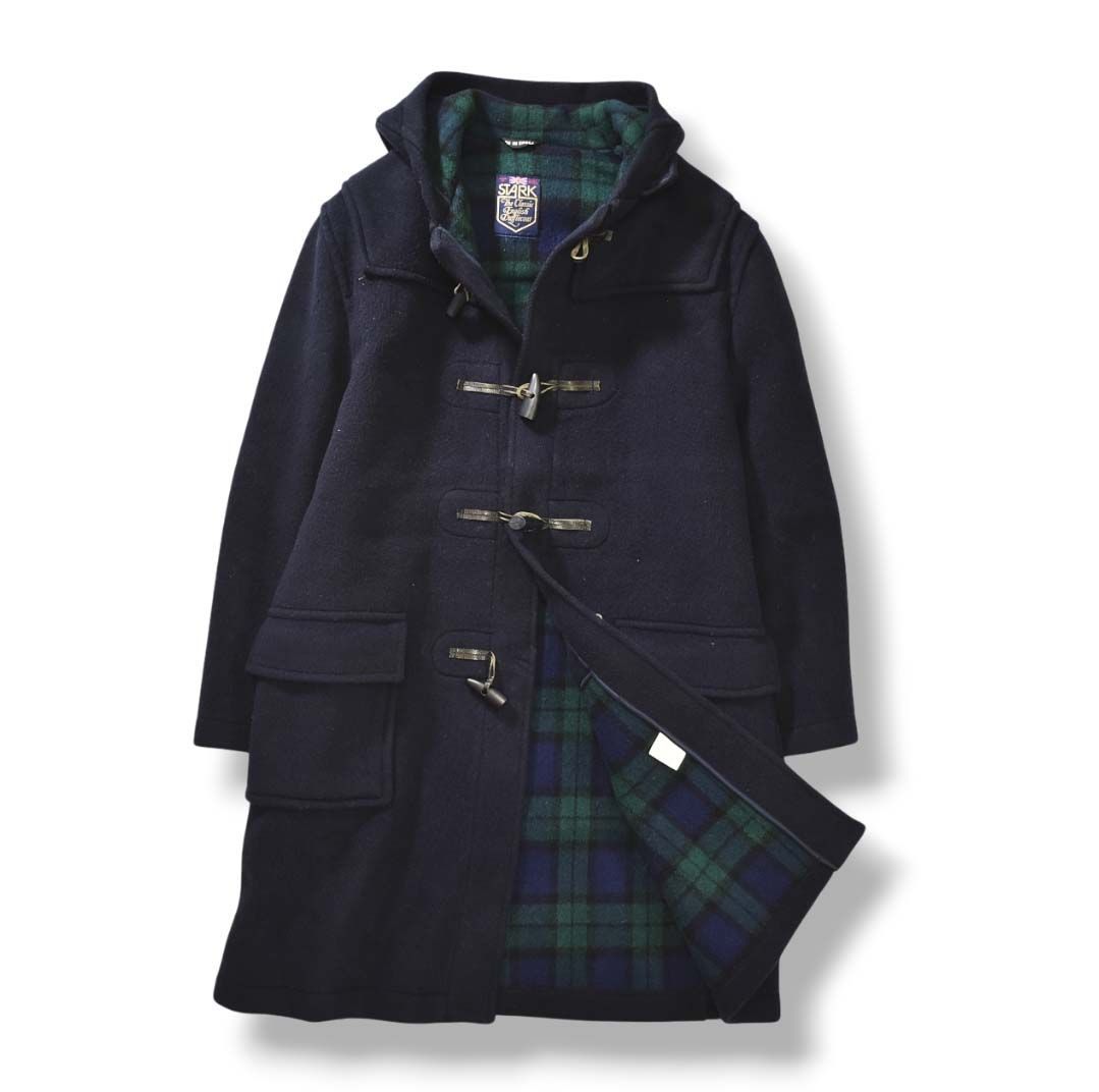 80s ヴィンテージスタンドカラーダッフルコート 美品】 80s ヴィンテージ 英国製 スターク STARK ダッフル コート