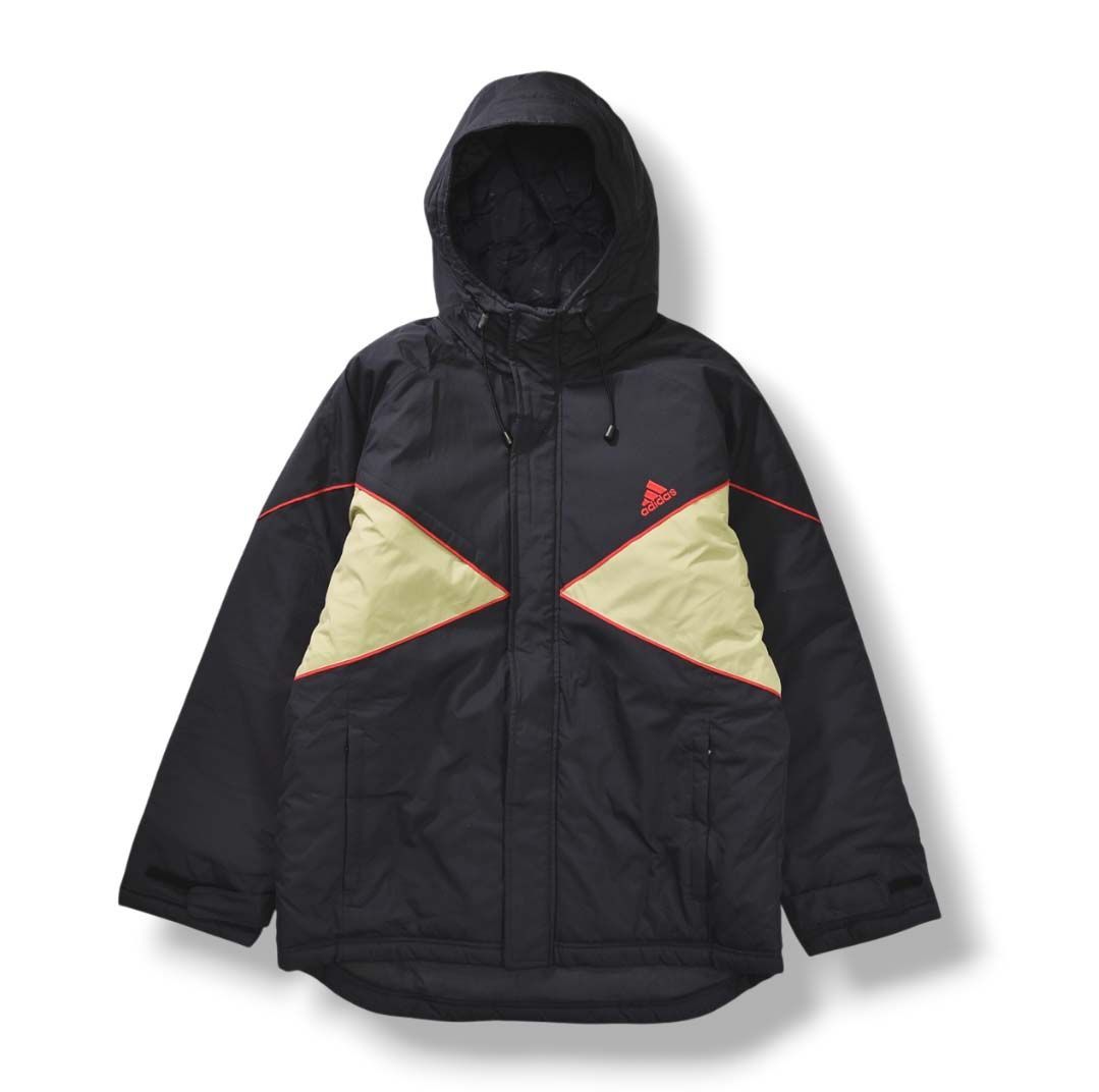 極暖】 アディダス adidas 中綿 キルティング フーデット ウィンド