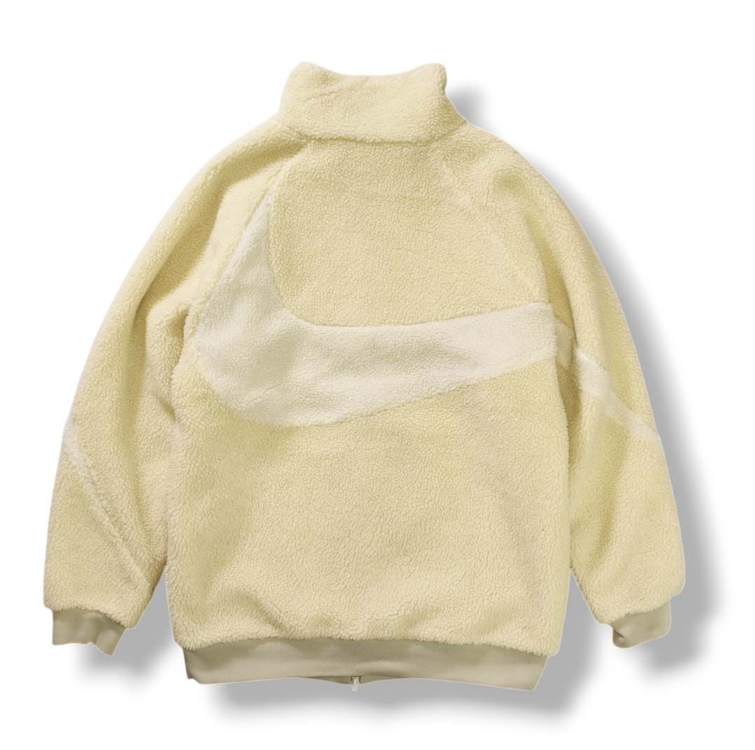 美品】 ナイキ NIKE ビッグ スウッシュ ロゴ リバーシブル ボア 