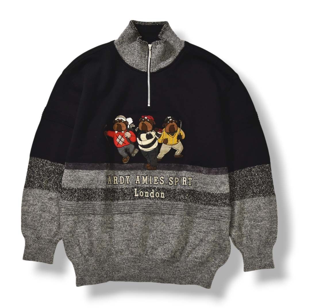 日本製 ハーディエイミス スポーツ HARDYAMIES SPORT ハーフジップ