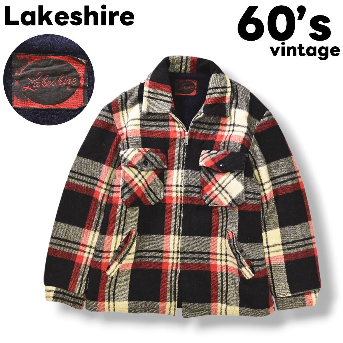 希少】 60sヴィンテージ USA製 Lakeshire レイクシャー TALON 希少】 60sヴィンテージ USA製 Lakeshire レイクシャー TALON