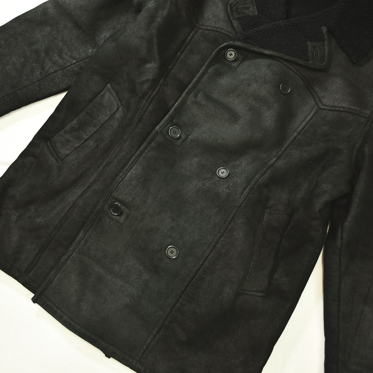 90s ヴィンテージ ケンゾー オム KENZO HOMME 羊革 レザー ムートン