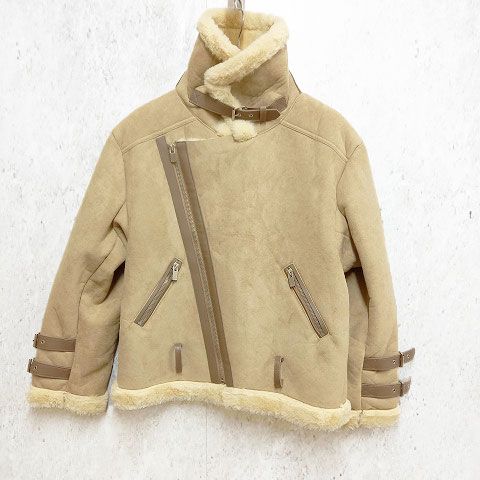 裏地ボア ライダースジャケット