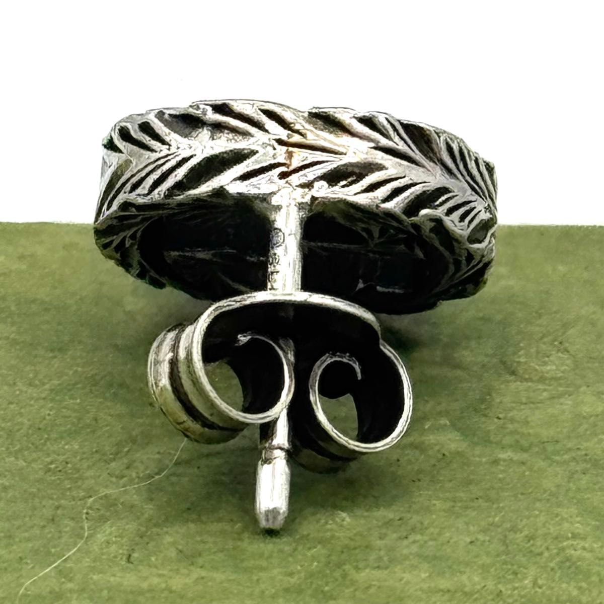 GUCCI インターロッキングg シルバー925 片耳 スタッズピアス 1247